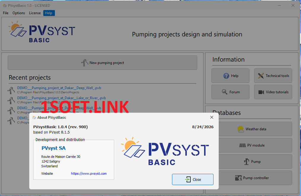 PVsystBasic 1.0